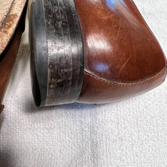 To Boot Elegant Monkstrap Burnished Tan Size 10 Shoe - Picture 6 of 10